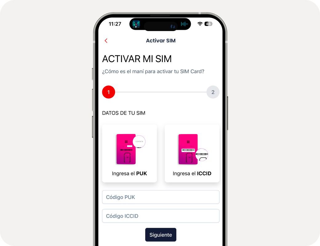 Activa tu SIM - Ilustración de guía paso a paso