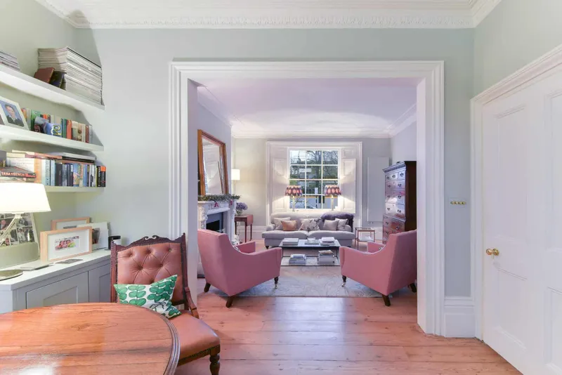 Study looking through to the drawing room