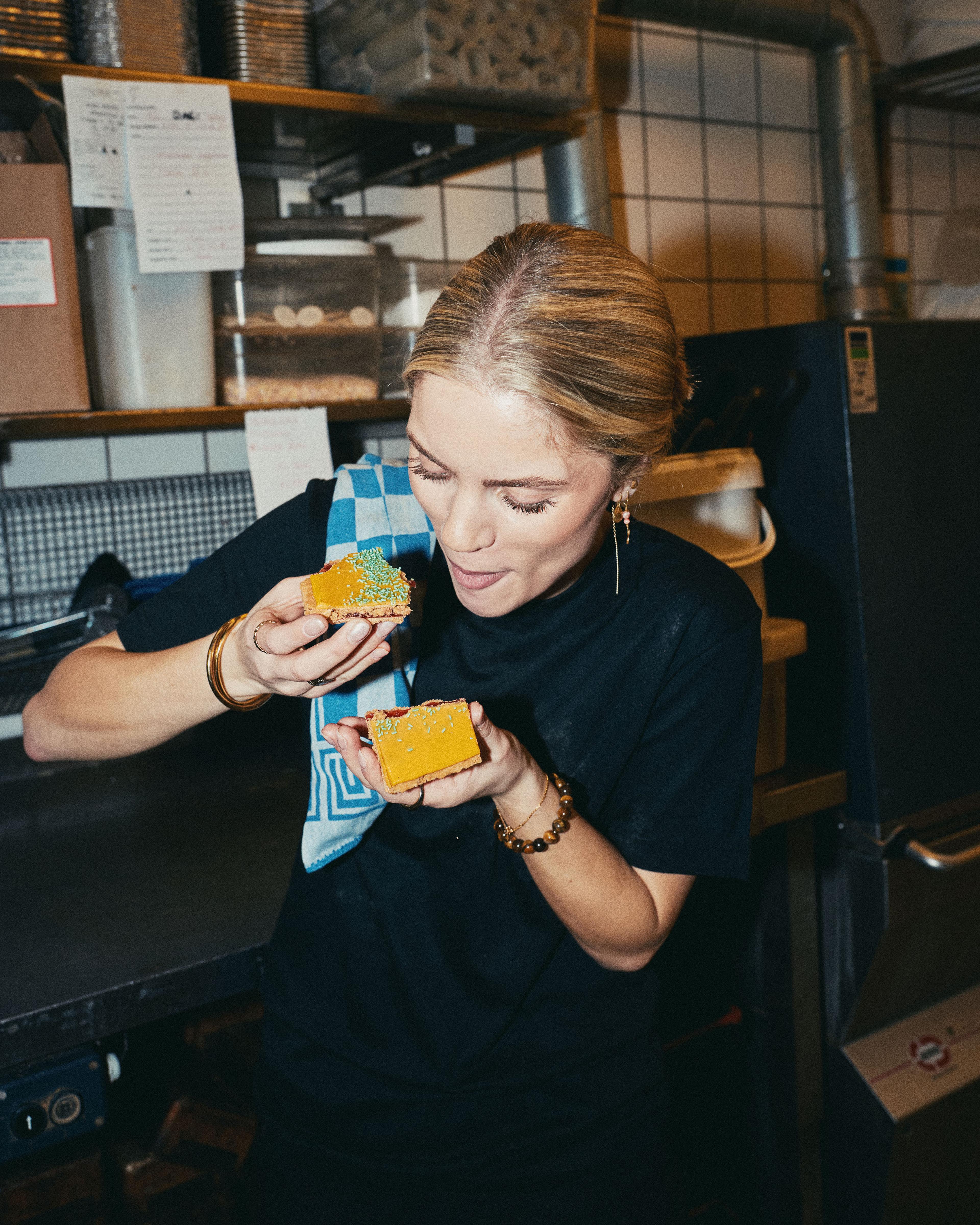 Girl with cake