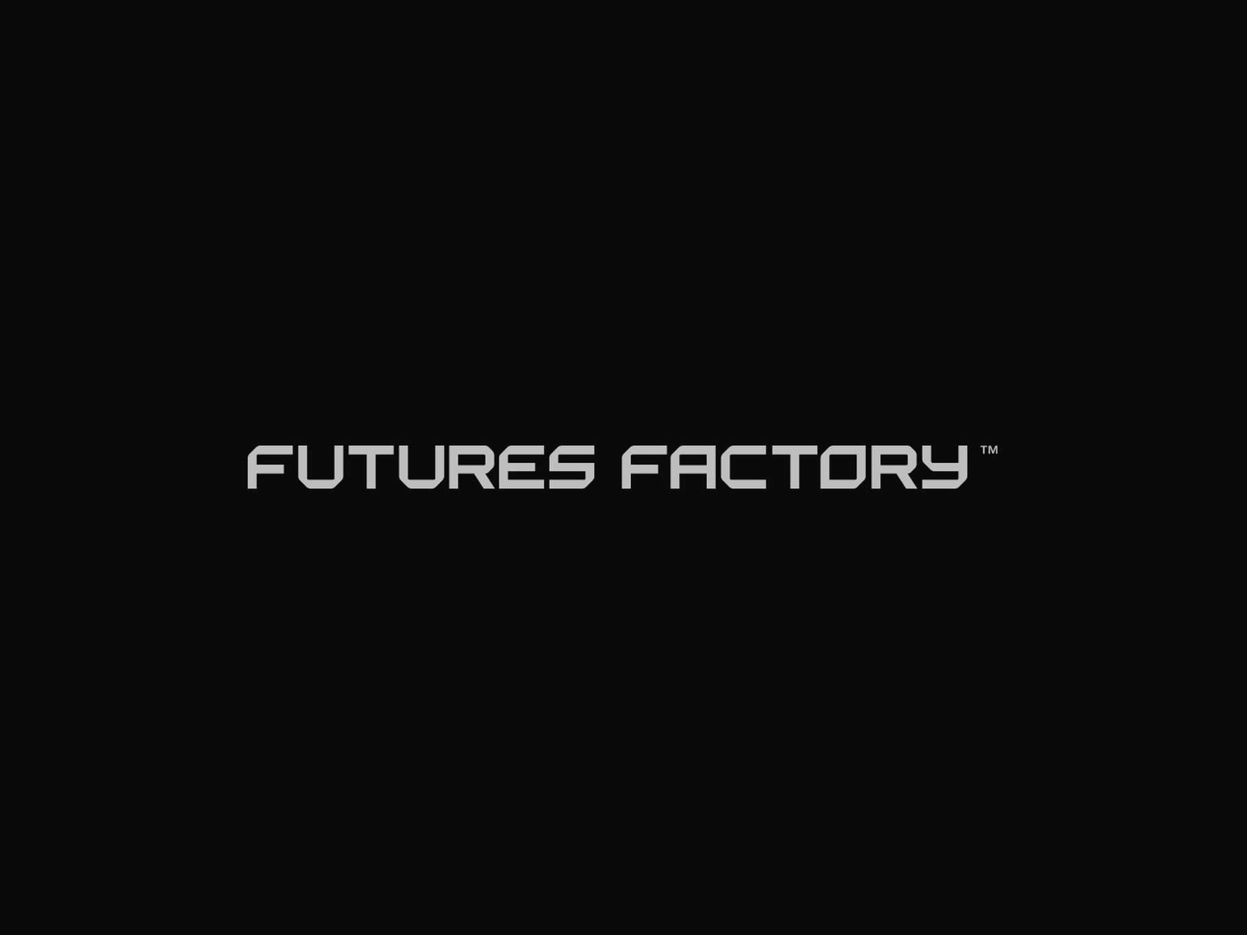 Minimalist, wide-aspect brand text asset displaying tech-inspired, custom-molded block typography with a small trademark symbol on the right.