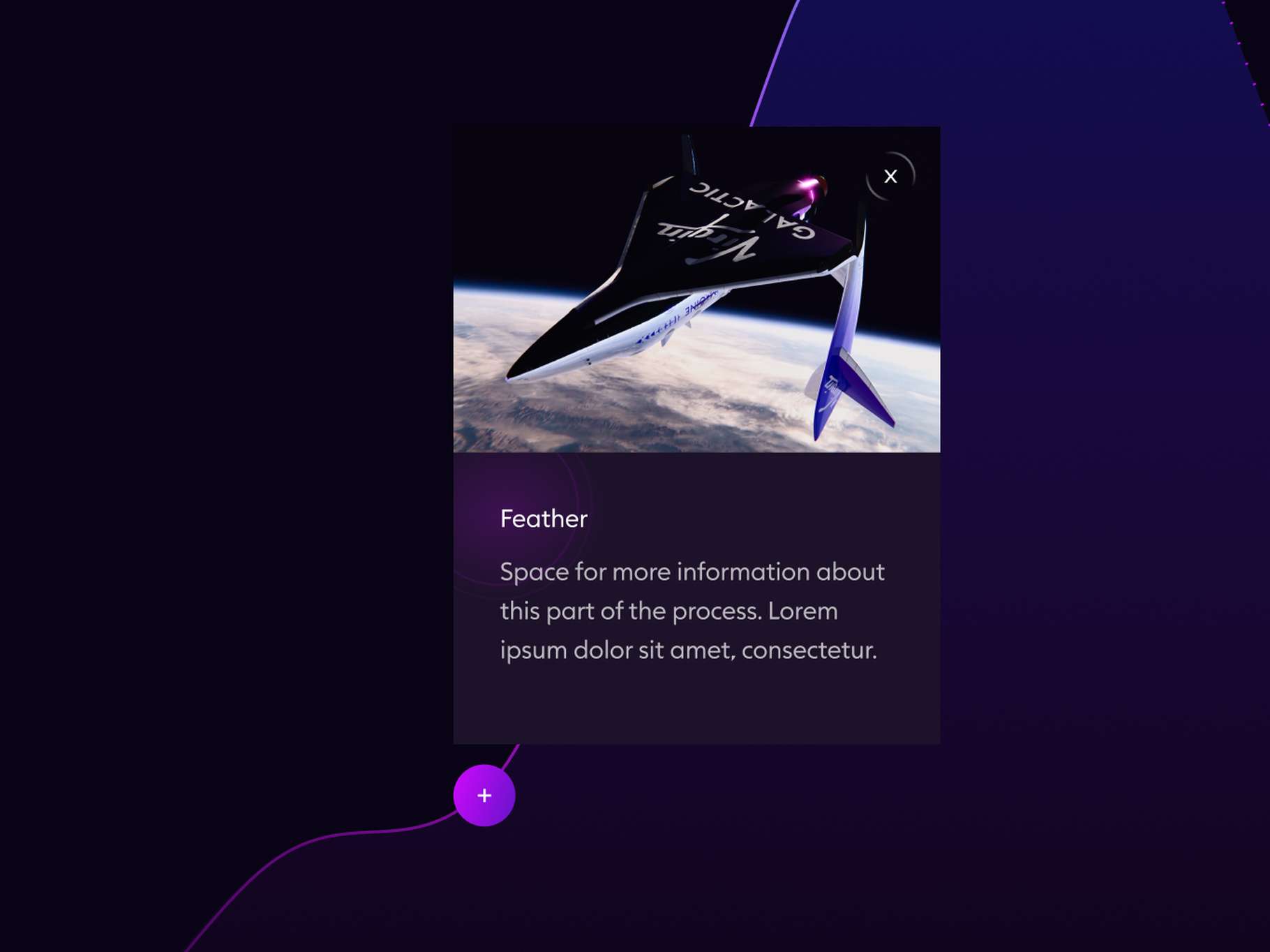 Popup card with an image