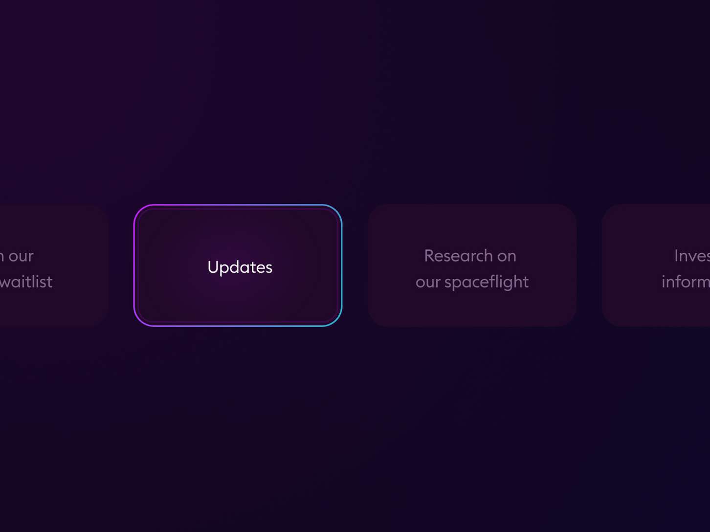 Quick selection UI