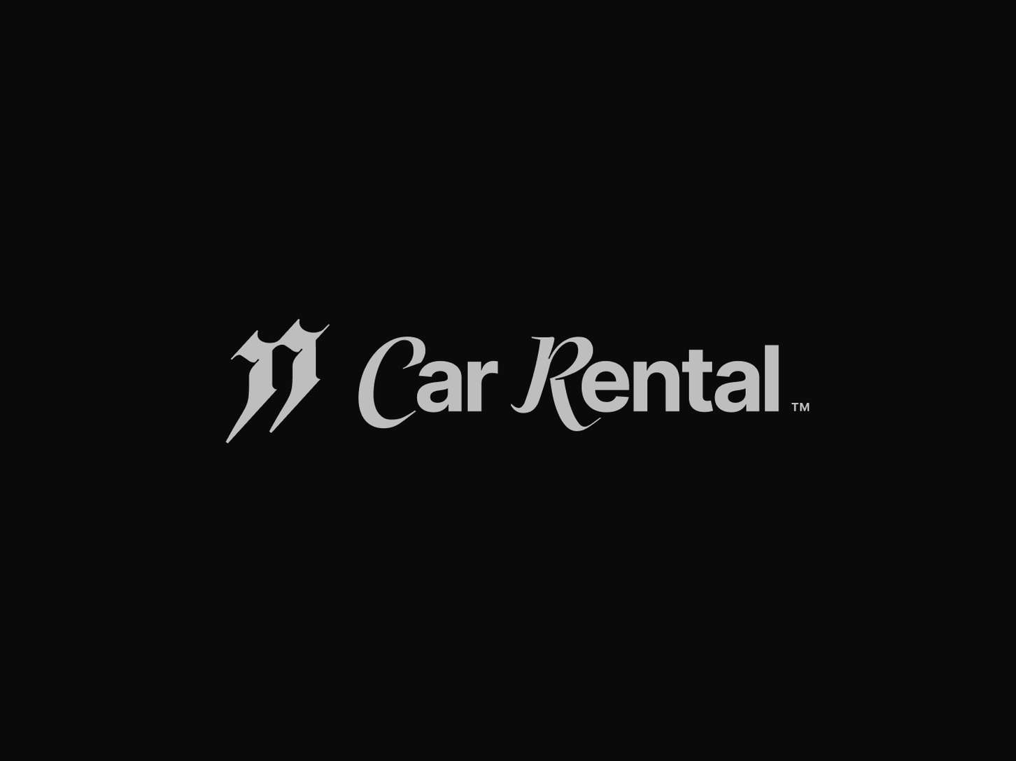 Corporate logo lockup featuring a modern blackletter emblem paired alongside sophisticated, high-contrast serif typography on a plain black background.
