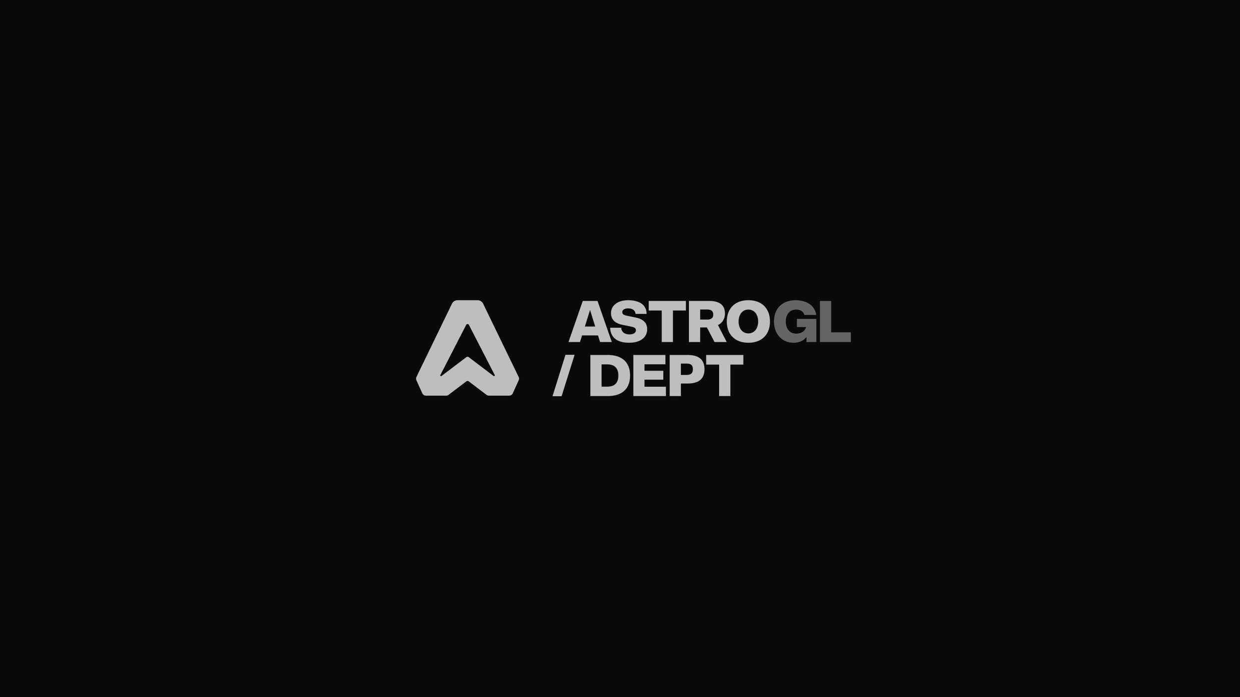 Minimalist aerospace-inspired company logo featuring a modern block arrowhead emblem paired next to sharp, two-tone structural typography.
