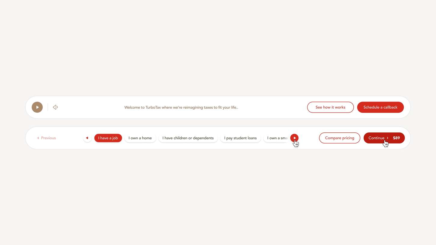 UI/UX wireframe design kit cutouts displaying horizontal utility navigation bars and modular action button arrays.