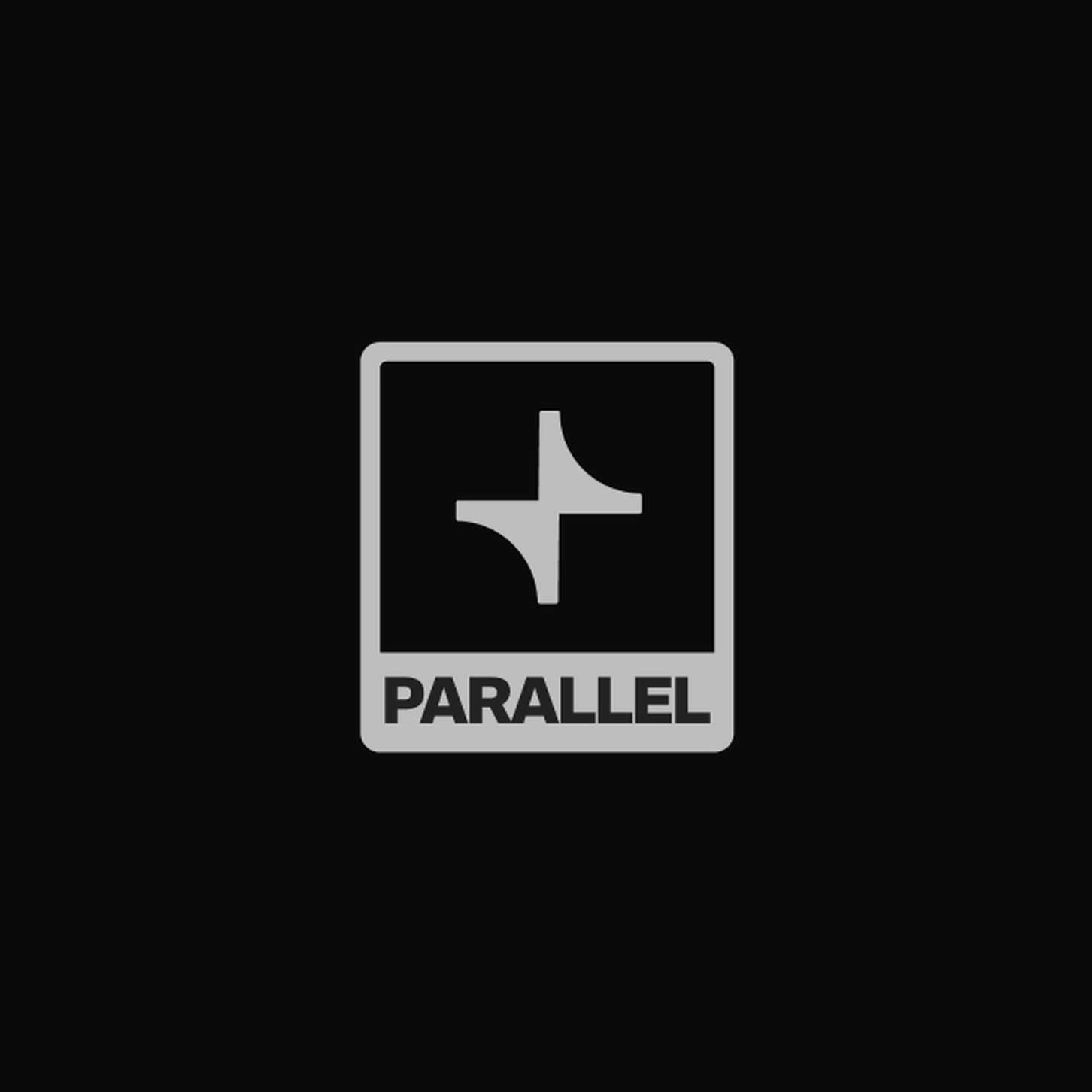 Minimalist tech identity emblem showcasing a stylized, sharp starburst mark and uppercase title text enclosed in a cohesive stamp frame template.