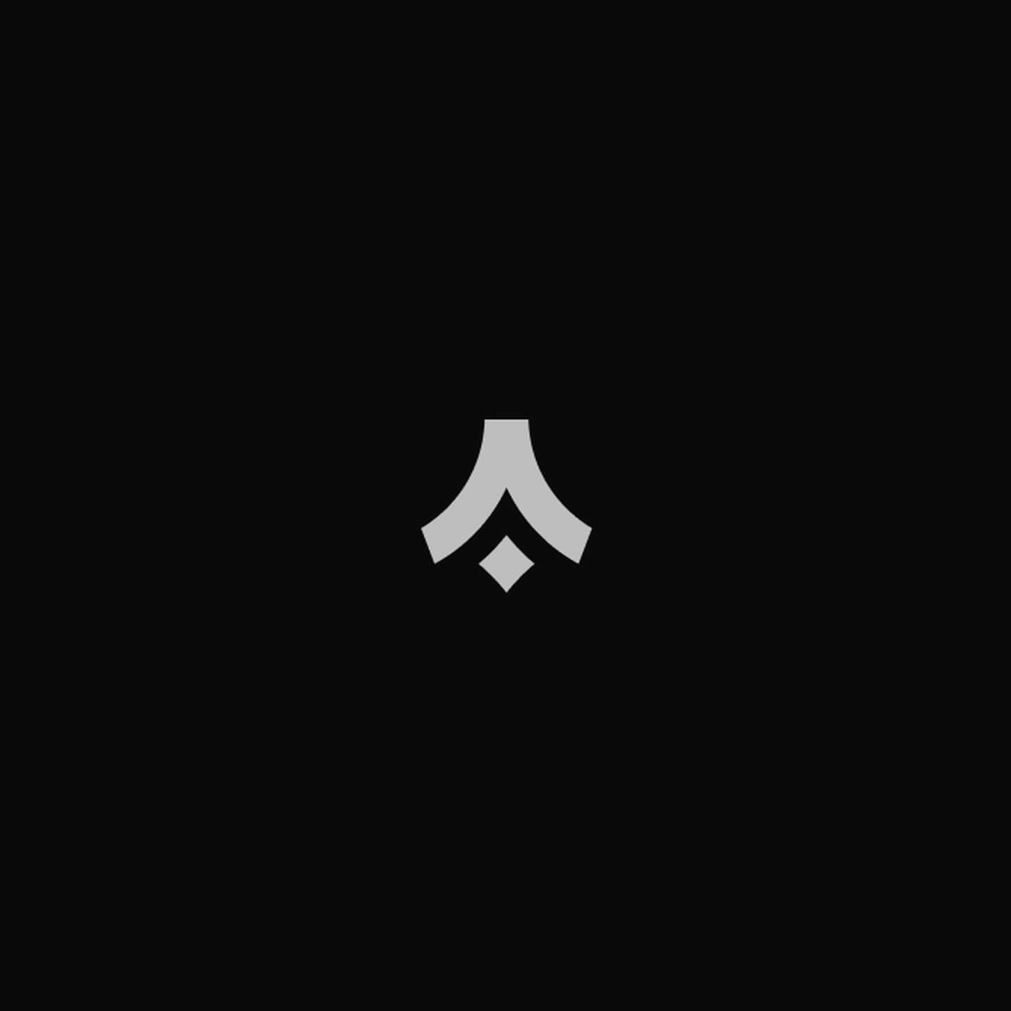 Isolated abstract logo emblem showcasing precise vector curves, balanced symmetry, and minimalist geometric design on a dark canvas.