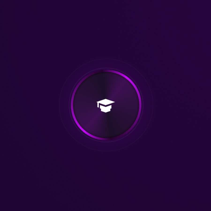 Hat icon in a coin shape