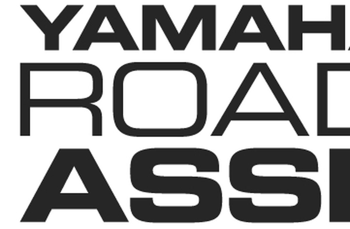 Logo van Yamaha Motor Road Assistance met “YOU”; in de O staat een rood telefoonhoorn-icoon, gevolgd door grijze tekst “Yamaha Motor Road Assistance”.