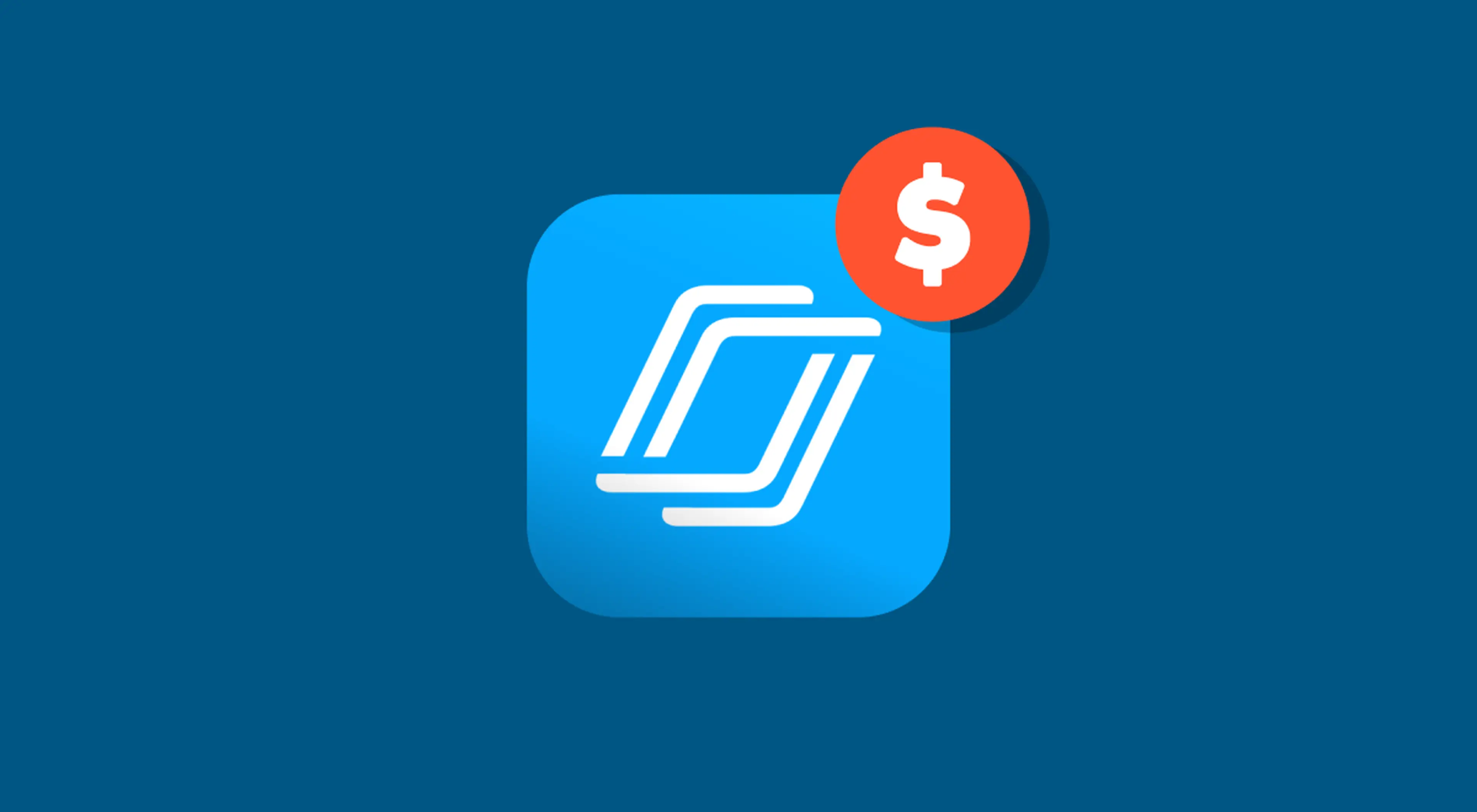 Blue Nearpod app icon with an orange dollar sign badge on a dark blue background, representing Nearpod pricing and subscription costs