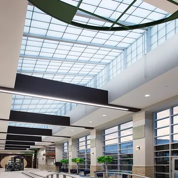 GridSpan FRP panel skylight in elementary school