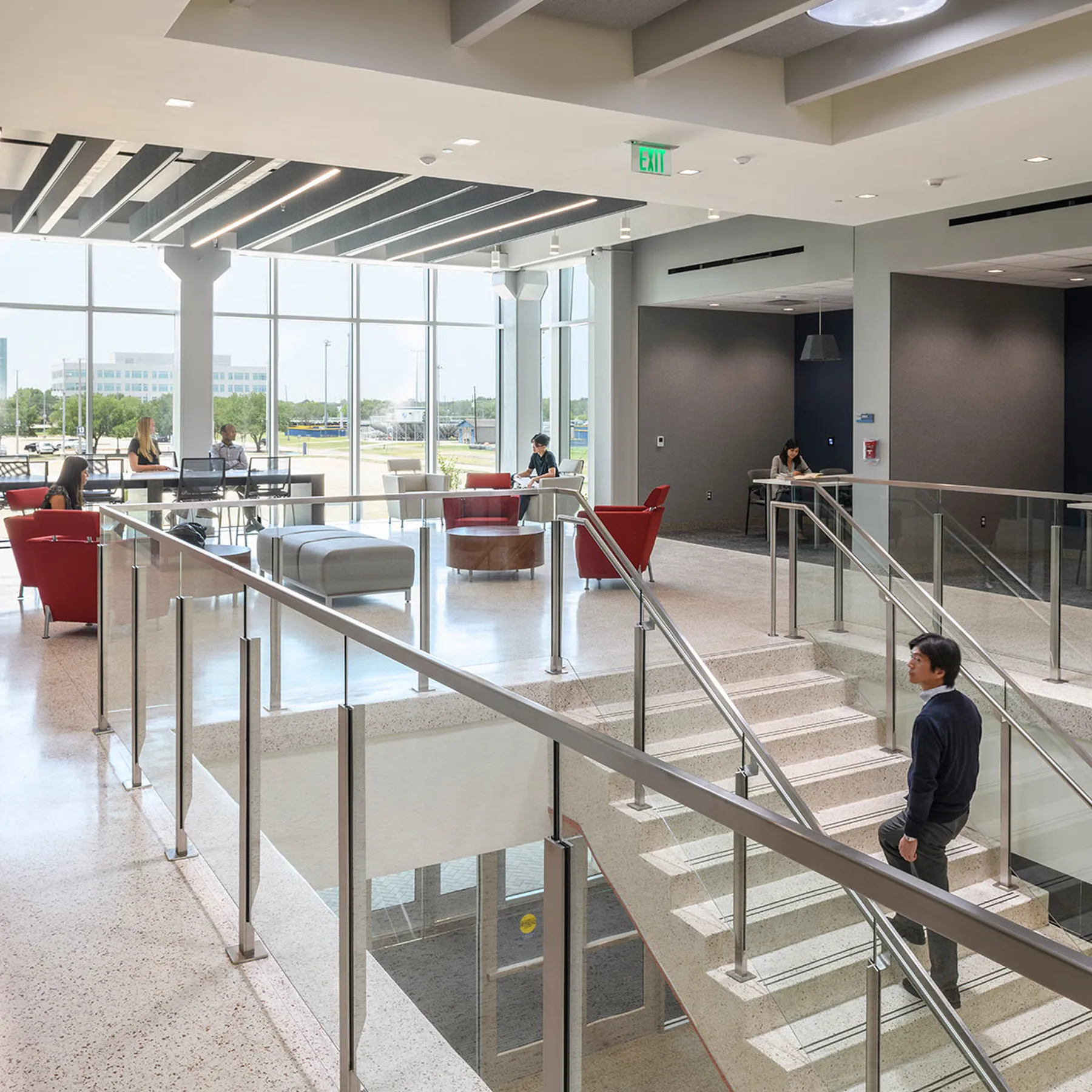 Solatube in office facility over stairway