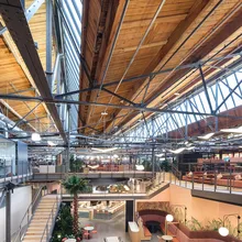 KlearSky™ custom glass skylight in large office building