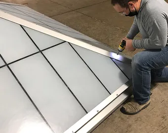 Preassembled GridSpan FRP skylight options