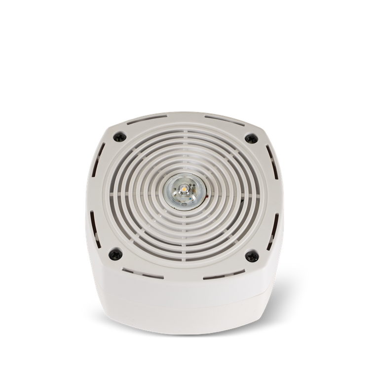 Kingspan PHON adresseerbare Sirene met flits plafondmontage wit