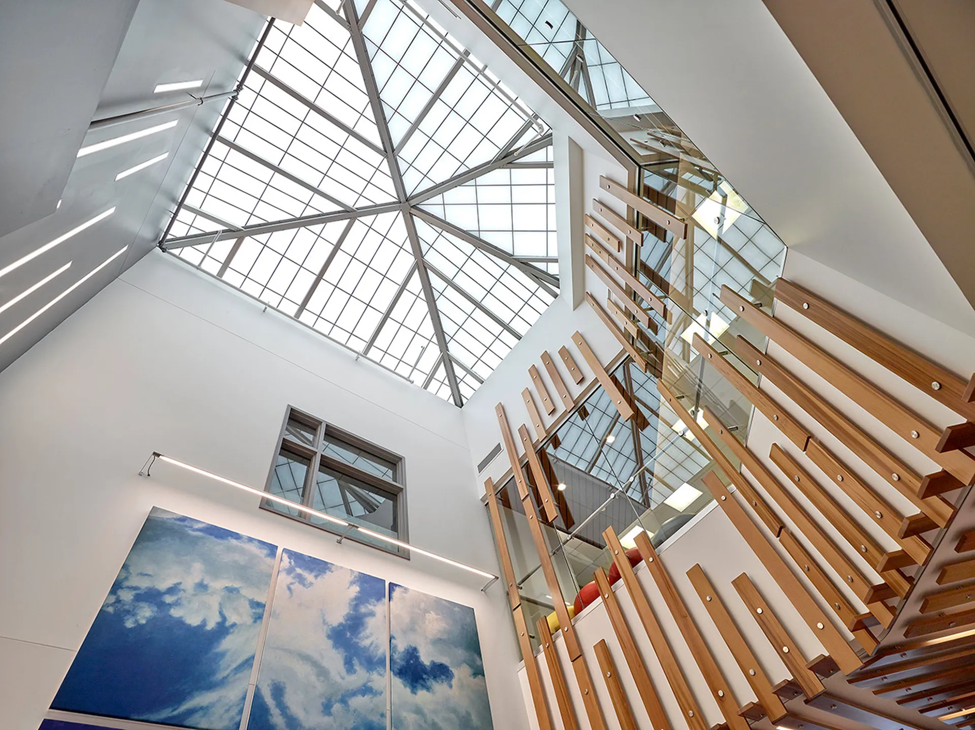 GridSpan FRP panel skylight - custom shape