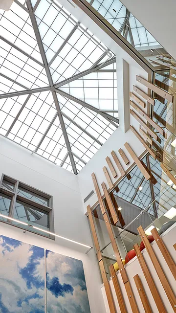 GridSpan FRP panel skylight - custom shape
