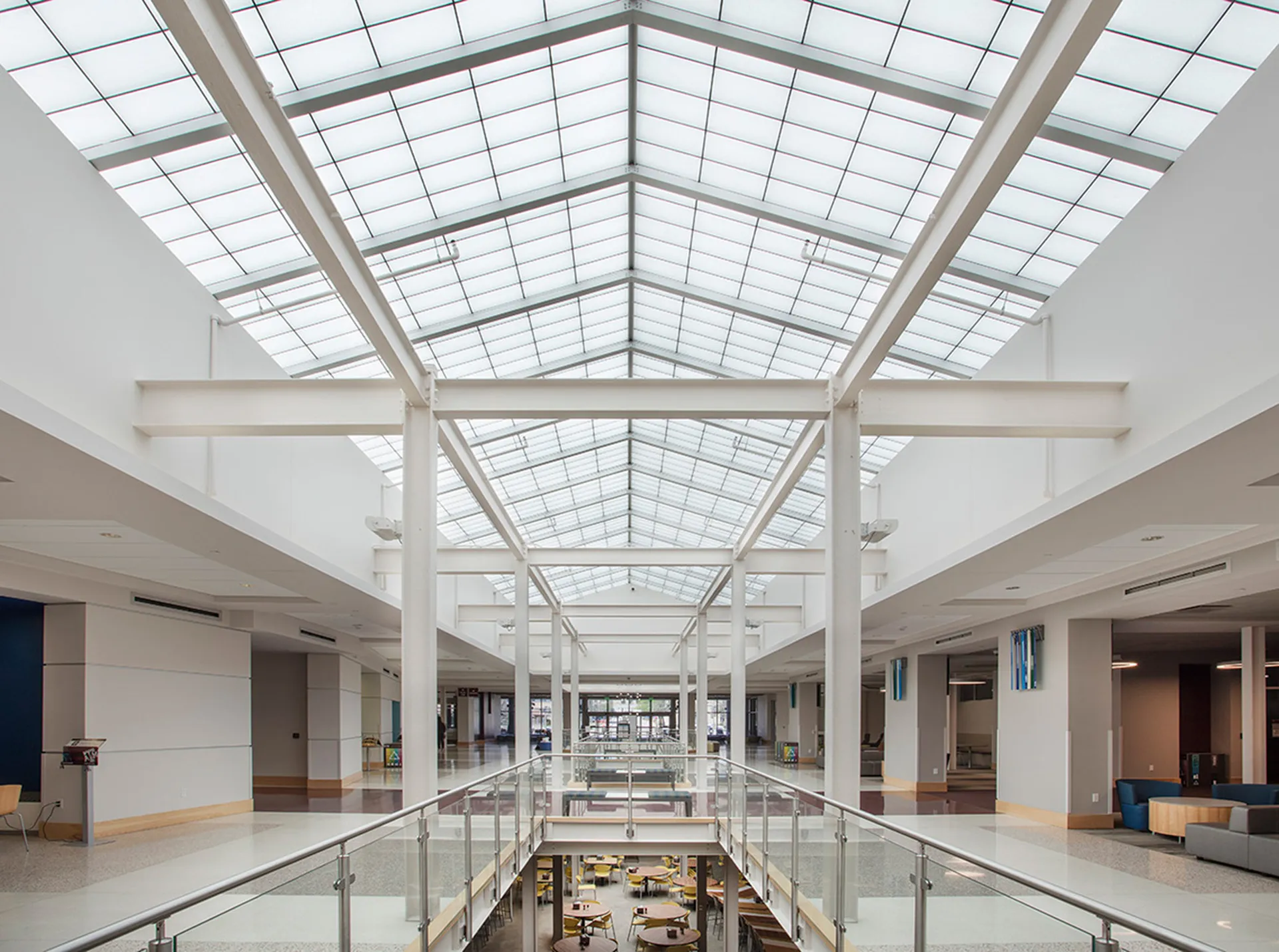 GridSpan skylight in college commons building