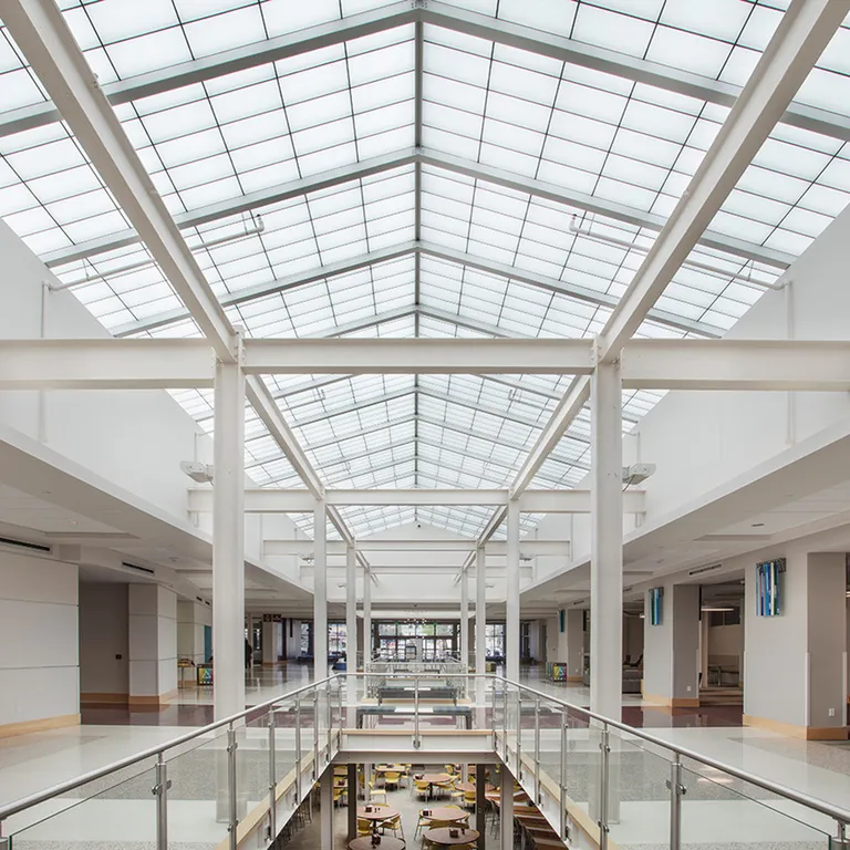 GridSpan skylight in college commons building
