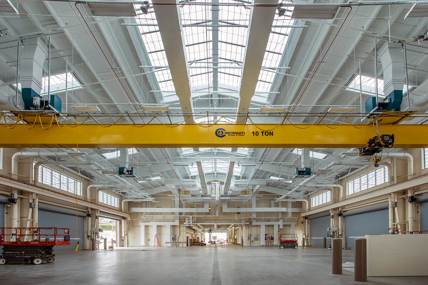 GridSpan FRP panel skylight system in military facility