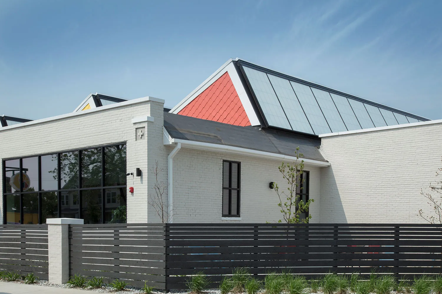 GridSpan FRP panel skylight in retrofitted office space