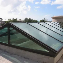 KlearSky™ custom glass ridge skylight with end walls