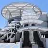 Briteway® polycarbonate canopy over parking garage entryway