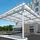 Briteway® polycarbonate canopy over hotel entryway