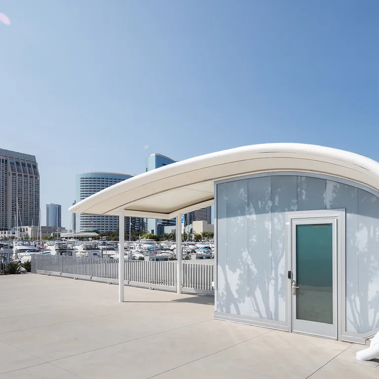 PentaClad™ Polycarbonate Cladding System with graphics