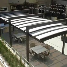 U-Lite™ Polycarbonate Canopy over patio seating area