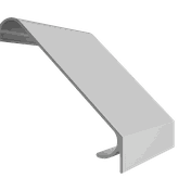 Aluminiumverkleidung für natürliche Belüftung und Schallschutz.