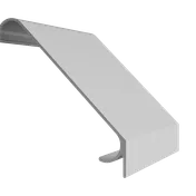 Aluminiumverkleidung für natürliche Belüftung und Schallschutz.