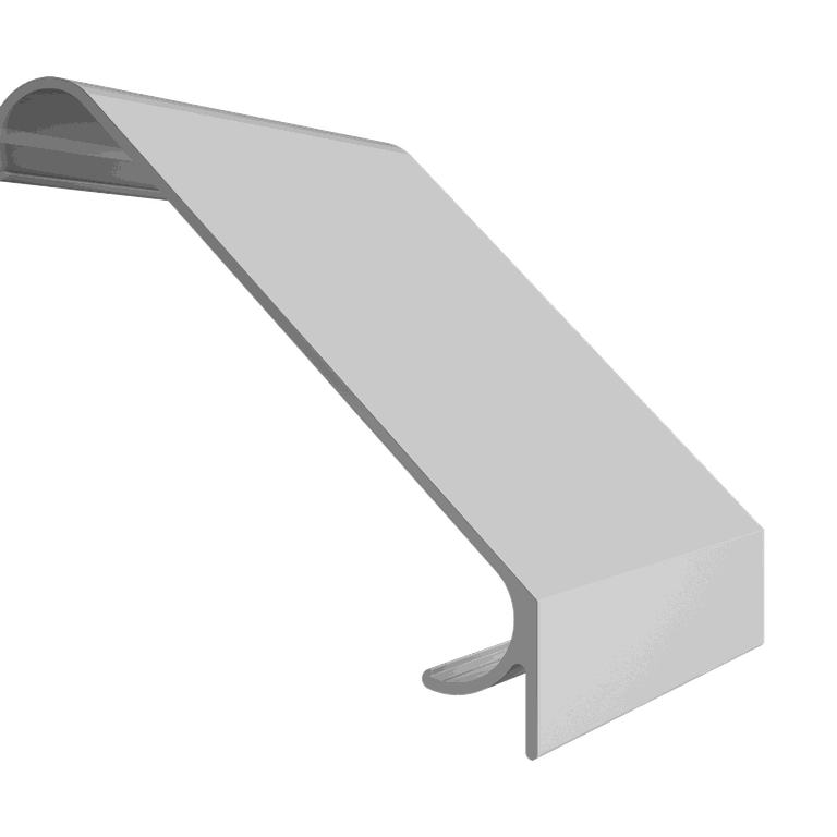 Aluminiumverkleidung für natürliche Belüftung und Schallschutz.