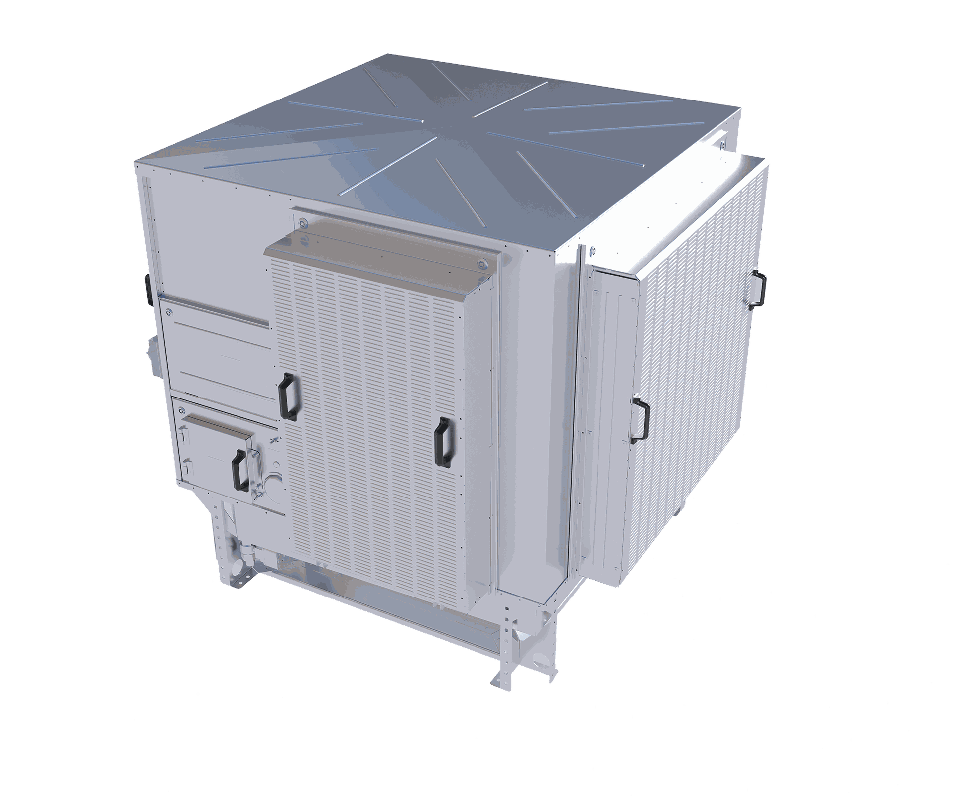 Evaporative cooling for a natural, refreshing breeze.