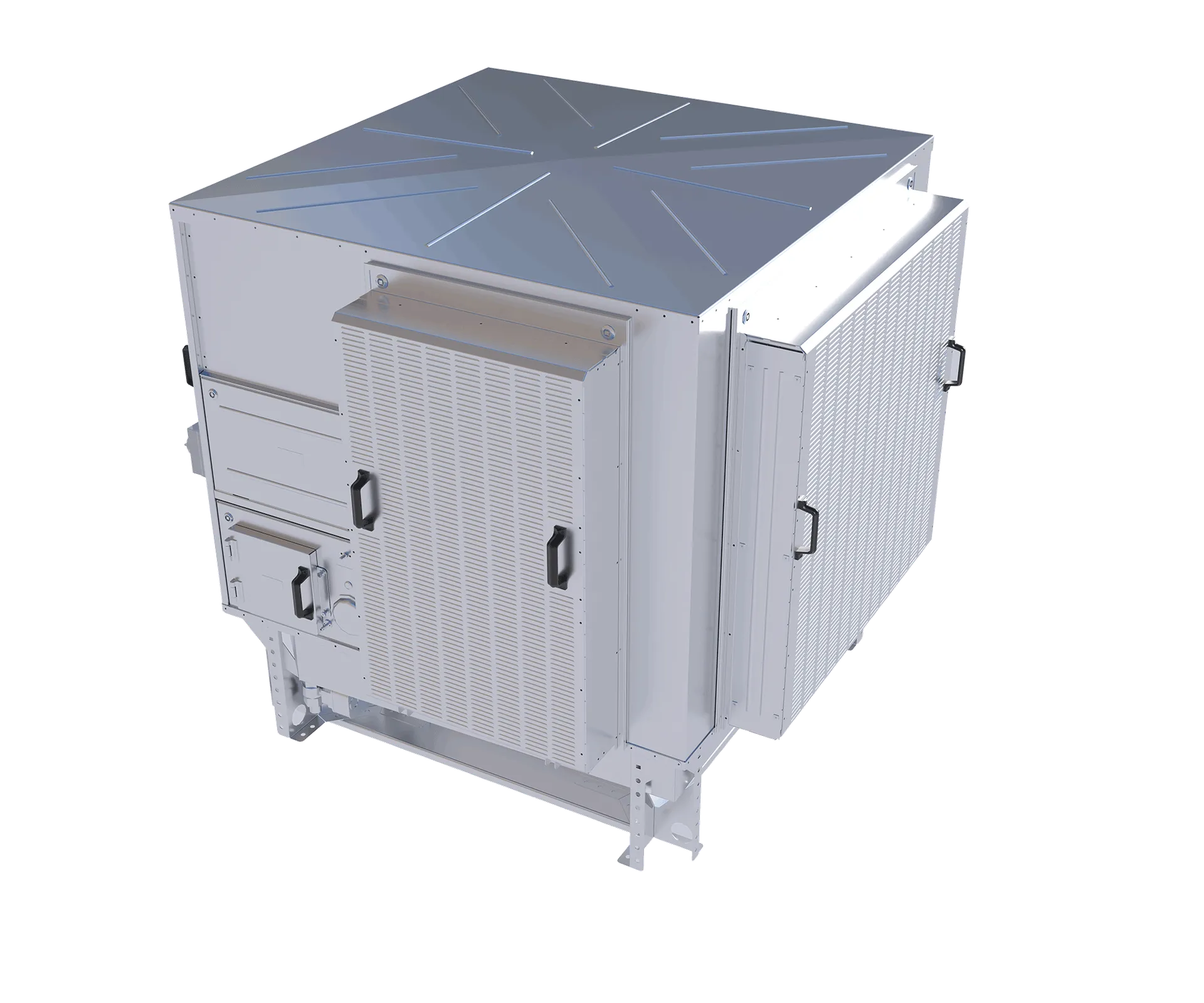 Evaporative cooling for a natural, refreshing breeze.