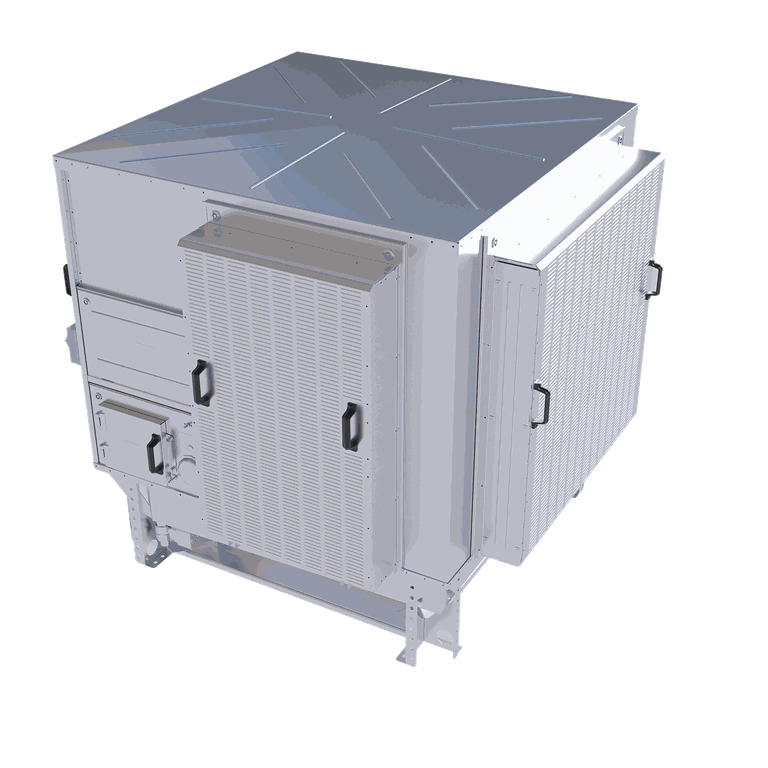 Evaporative cooling for a natural, refreshing breeze.