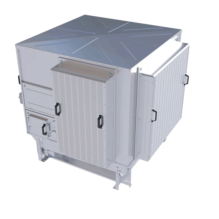 Evaporative cooling for a natural, refreshing breeze.
