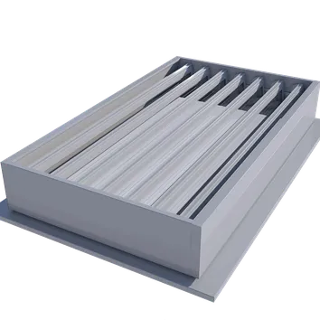 Natural louvre vent for automatic smoke extraction.