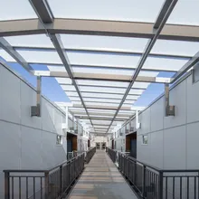 U-Lite™ Polycarbonate Canopy over interior apartment corridor