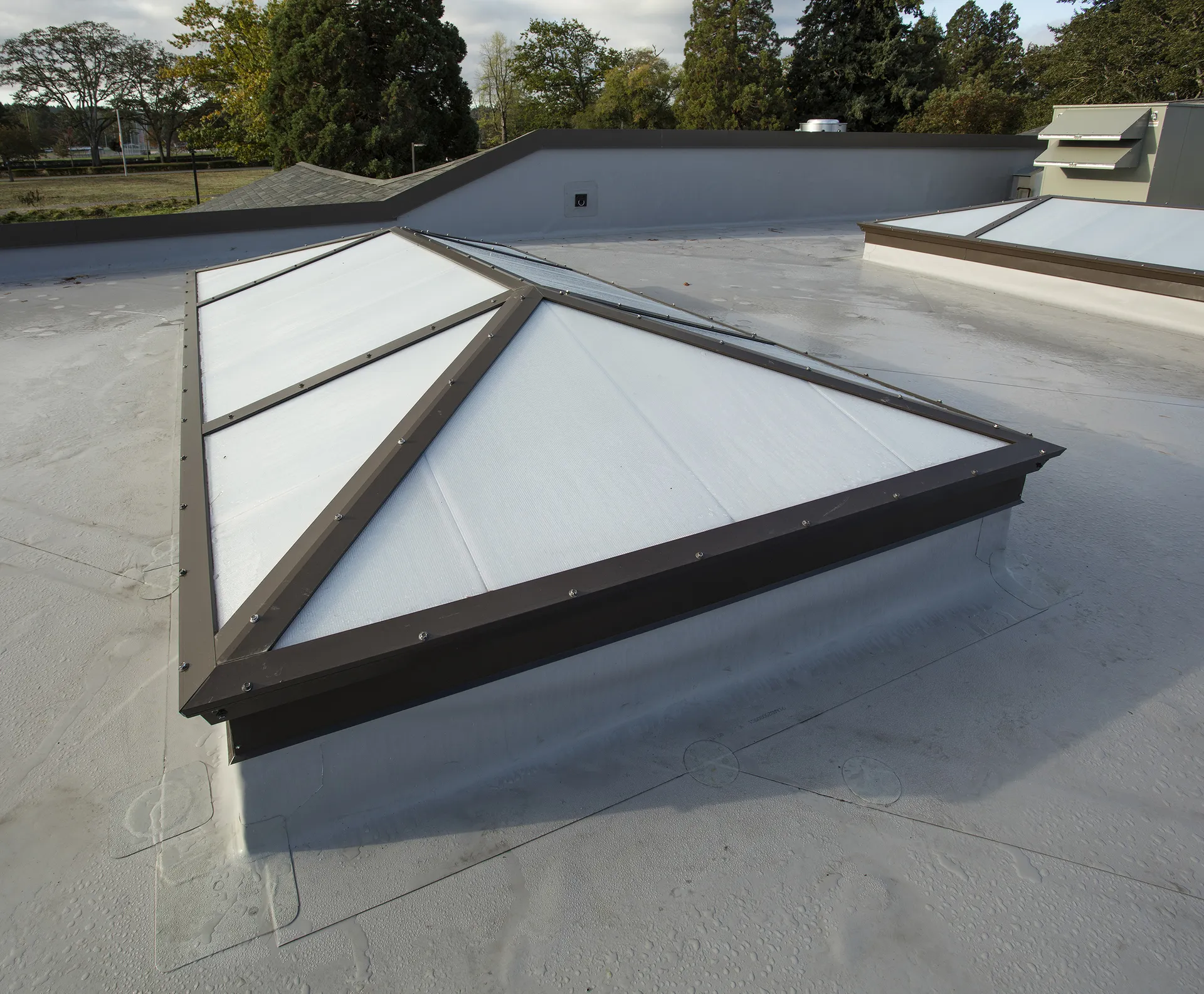QuadSpan™ Custom Hip Ridge Skylight - exterior roof view