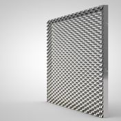 Elegantes Fassadendesign mit Metalllamellen.