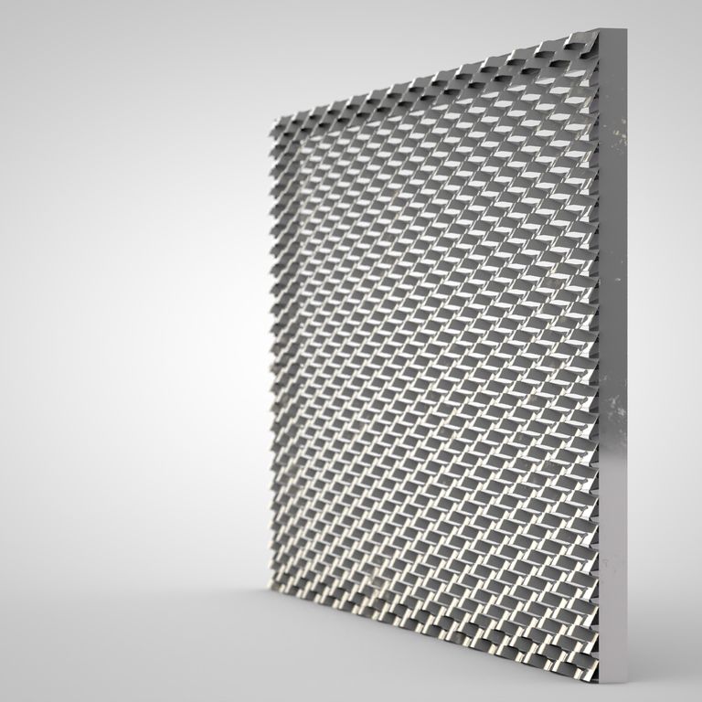 Elegantes Fassadendesign mit Metalllamellen.