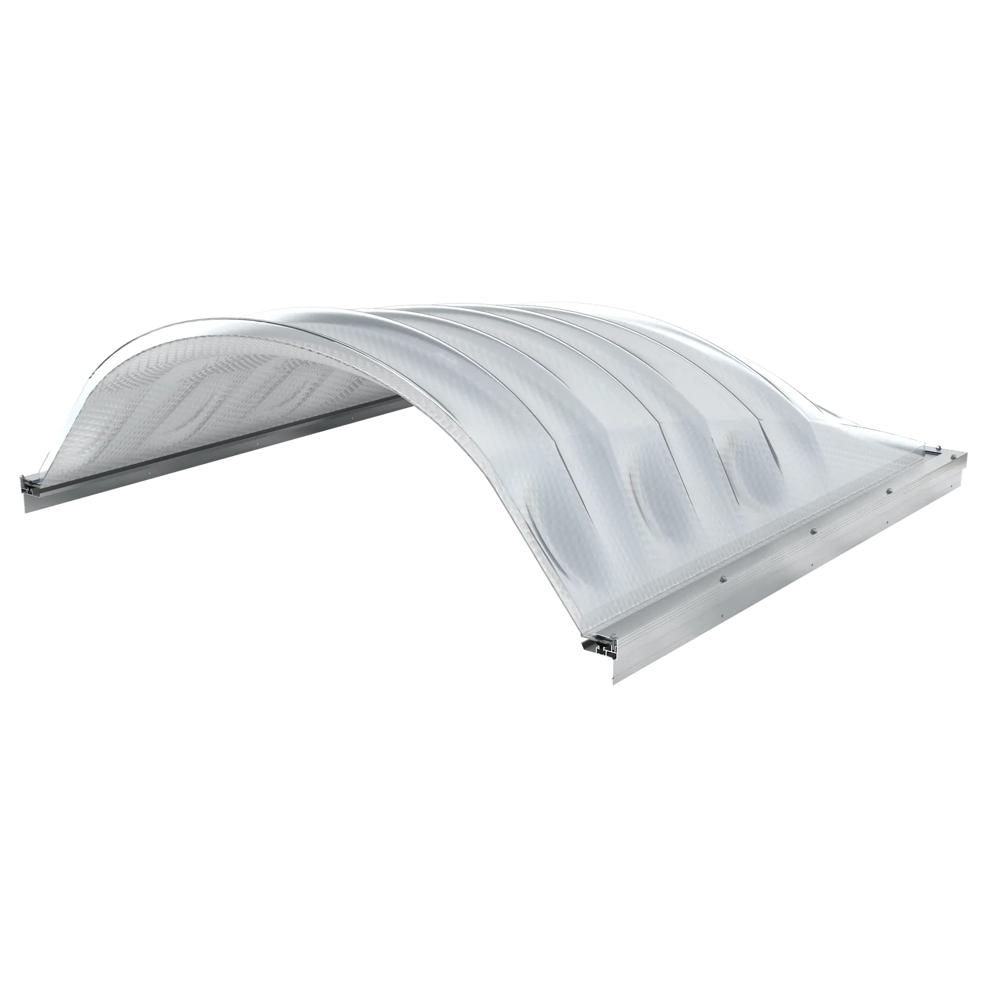 Series 1100 polycarbonate KAT dome skylight cut-away view