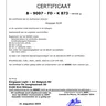 Certificate BOSEC SLIM Detector sokkel wit (Drietalig)