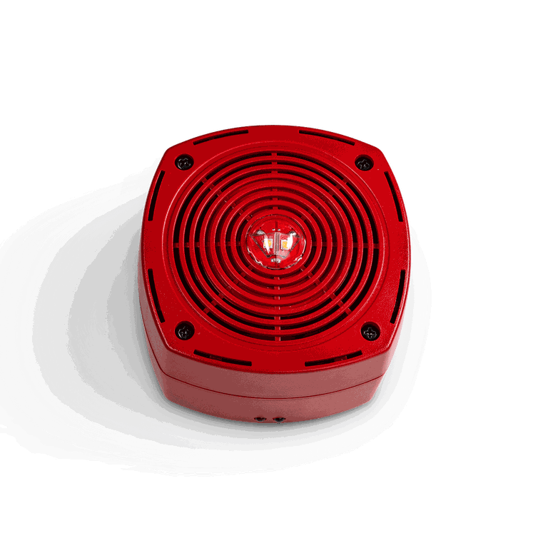Kingspan PHON adresseerbare sirene met flits wandmontage rood