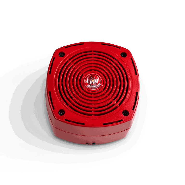 Kingspan PHON adresseerbare sirene met flits plafondmontage rood