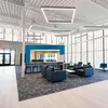 UniGrid FRP wall system with glass glazing in office facility