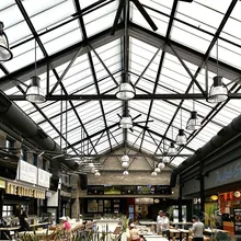 QuadSpan™ Polycarbonate Skylight - ridge skylight in retail center