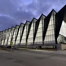 UniGrid FRP wall system exterior view - outside of athletic facility