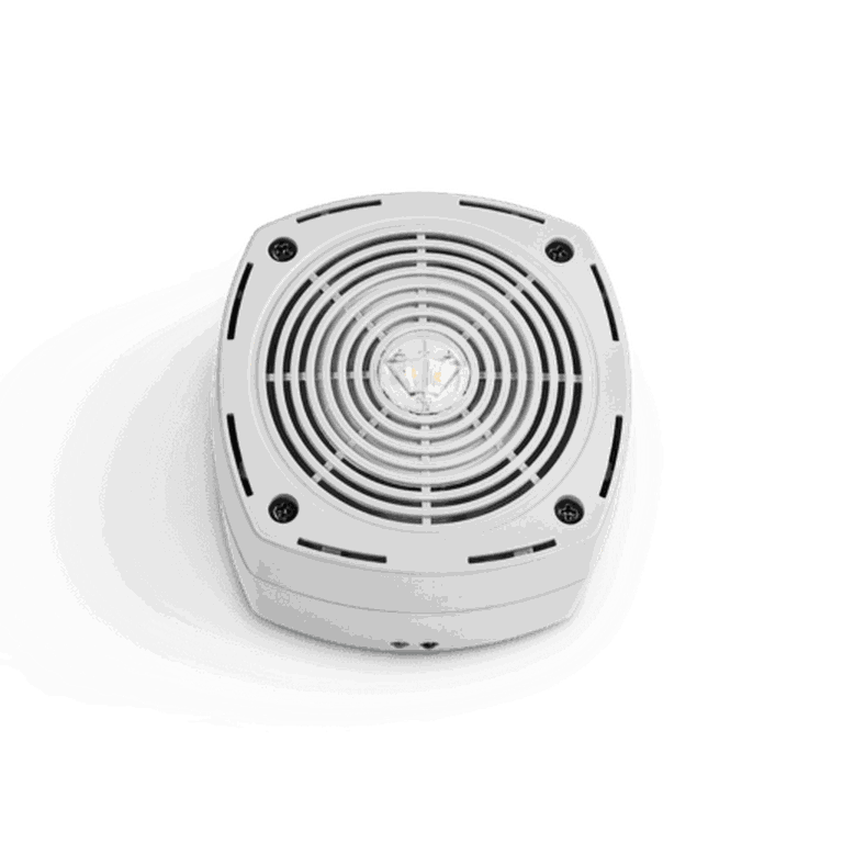 Kingspan PHON adresseerbare sirene met flits wandmontage wit